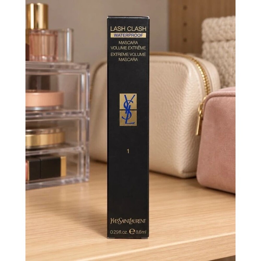 YSL Lash Clash Waterproof Mascara 1 Noir Black Full Size 8.8 mL
